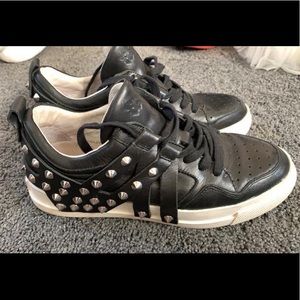 Ash studded sneakers - black leather!